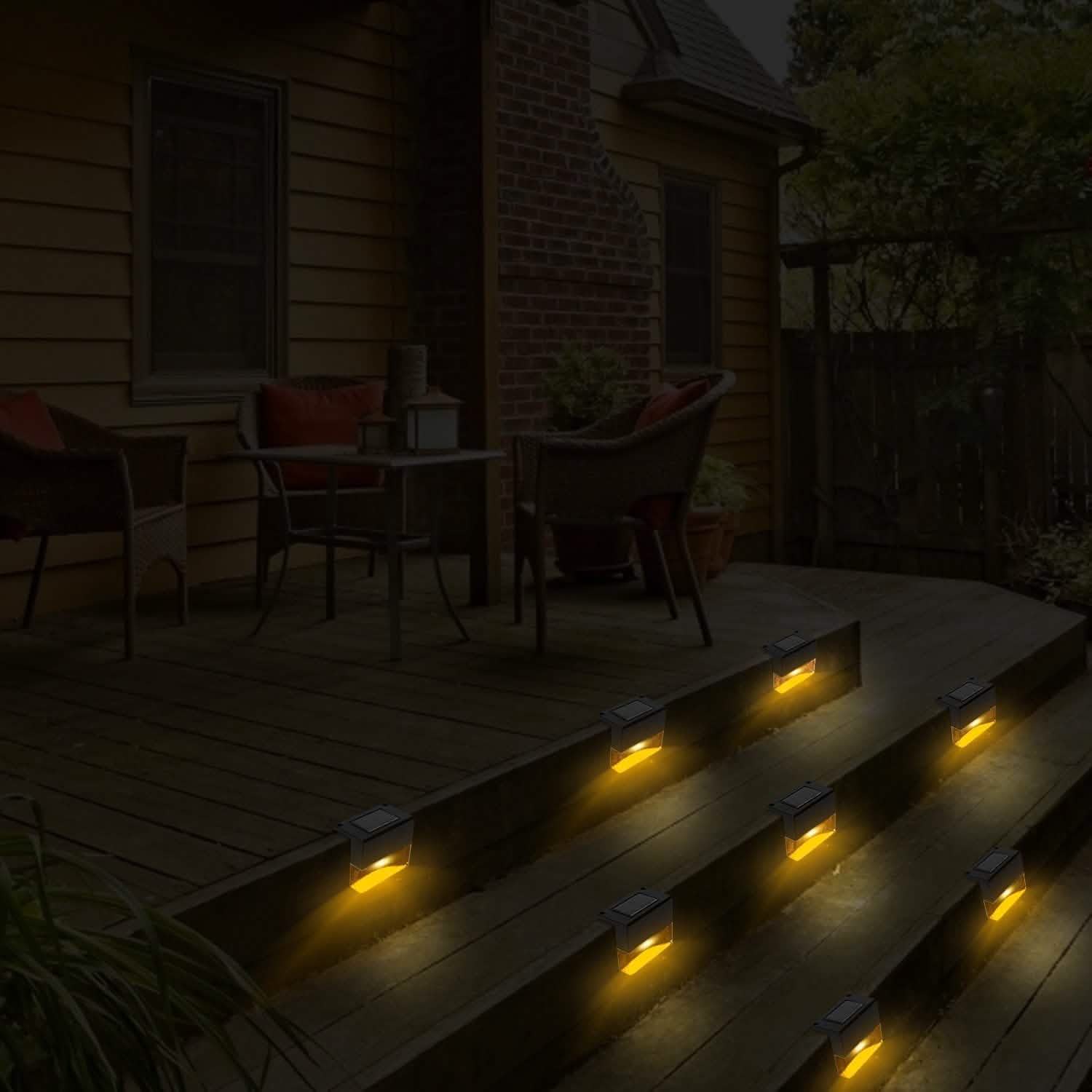 6-Piece: Solar Powered Acrylic Bubbles Decorative Deck Lights Outdoor Lighting - Tophatter Daily Deals