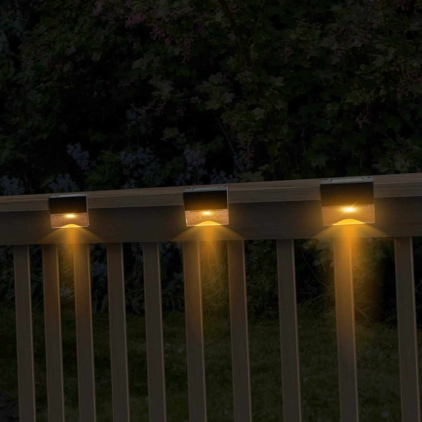 6-Piece: Solar Powered Acrylic Bubbles Decorative Deck Lights Outdoor Lighting - Tophatter Daily Deals