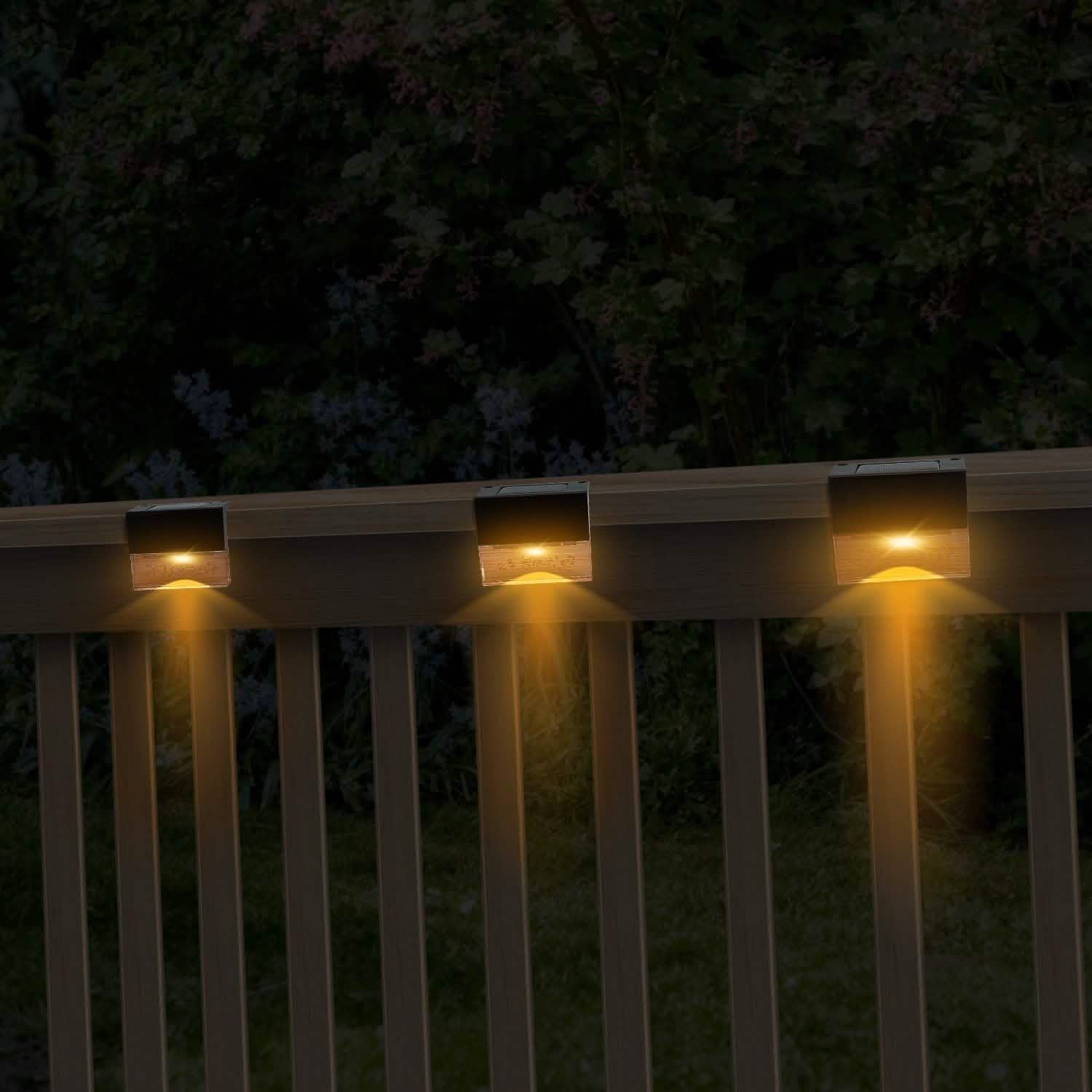 6-Piece: Solar Powered Acrylic Bubbles Decorative Deck Lights Outdoor Lighting - Tophatter Daily Deals