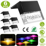 6-Piece: Solar Powered Acrylic Bubbles Decorative Deck Lights Outdoor Lighting - Tophatter Daily Deals