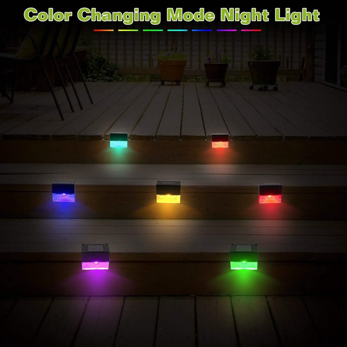 6-Piece: Solar Powered Acrylic Bubbles Decorative Deck Lights Solar Outdoor Lights - Tophatter Daily Deals