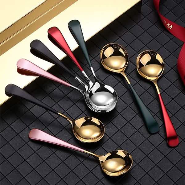 6-Piece: Stainless Steel Spoon Wine & Dining - Tophatter Daily Deals