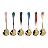 6-Piece: Stainless Steel Spoon Gold Wine & Dining - Tophatter Daily Deals