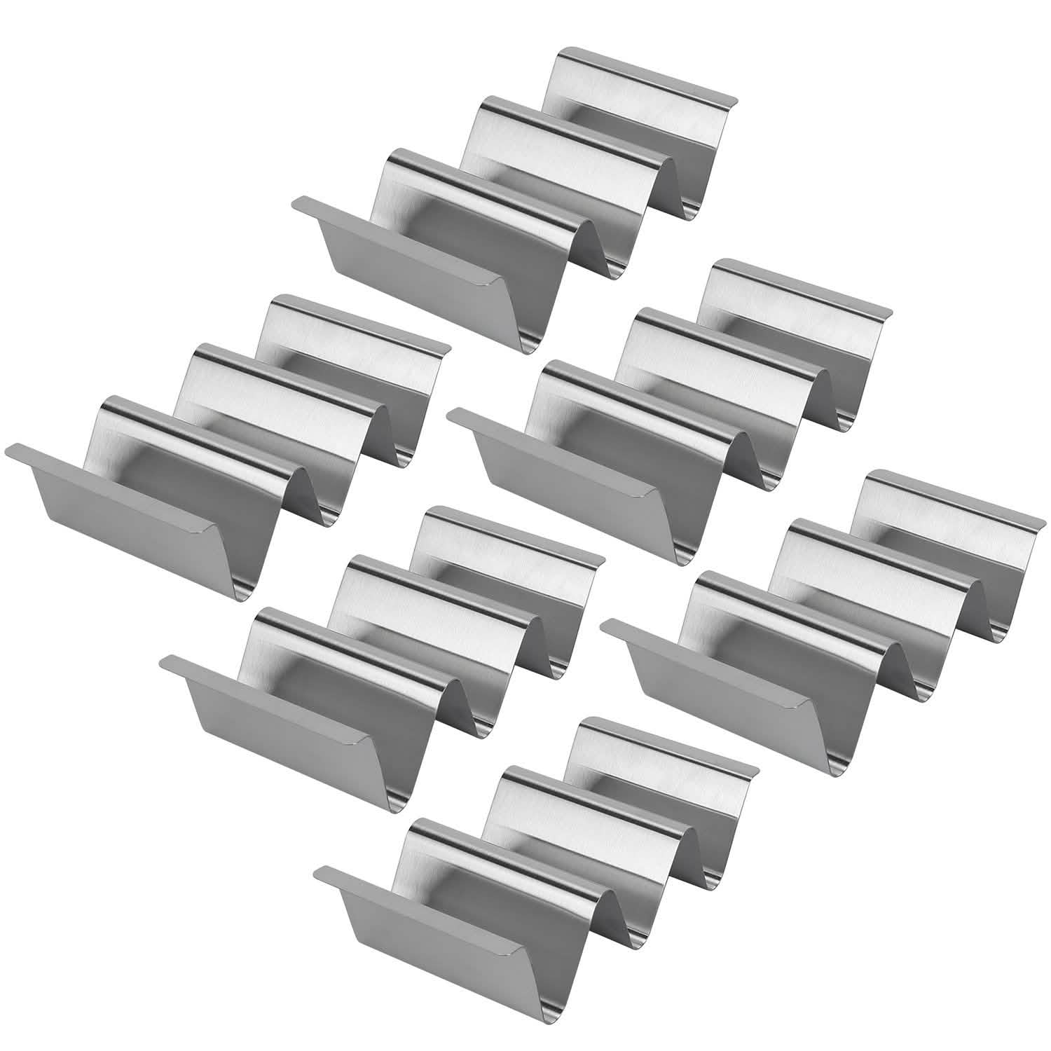 6-Piece: Stainless Steel Taco Holders Kitchen Tools & Gadgets - Tophatter Daily Deals