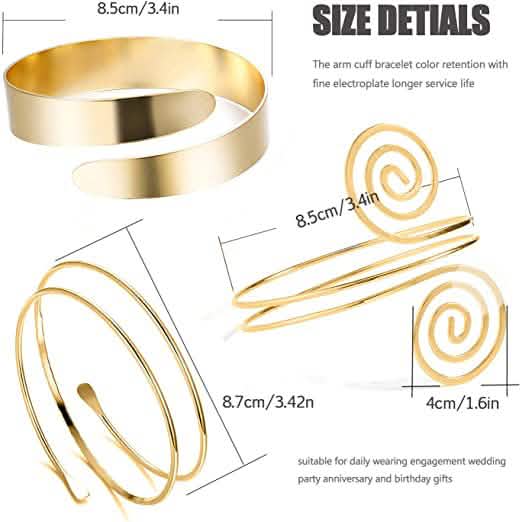 6-Piece: Women's Arm Band Cuff Bracelet Bracelets - Tophatter Daily Deals