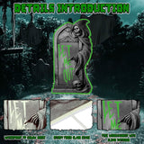 6-Pieces: Glow in the Dark Halloween Yard Sign Decorations with 12 Stakes Seasonal Decor - Tophatter Daily Deals