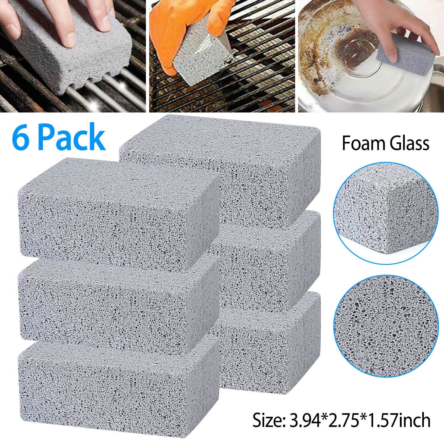 6-Pieces: Grill Griddles Cleaning Block Kitchen Tools & Gadgets - Tophatter Daily Deals