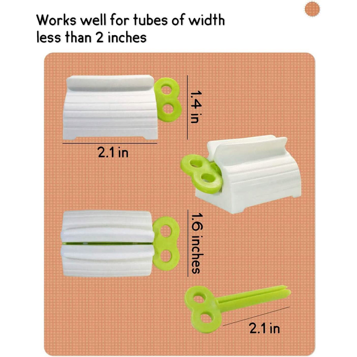 6-Pieces: Multi-Purpose Toothpaste Dispenser Bath - Tophatter Daily Deals