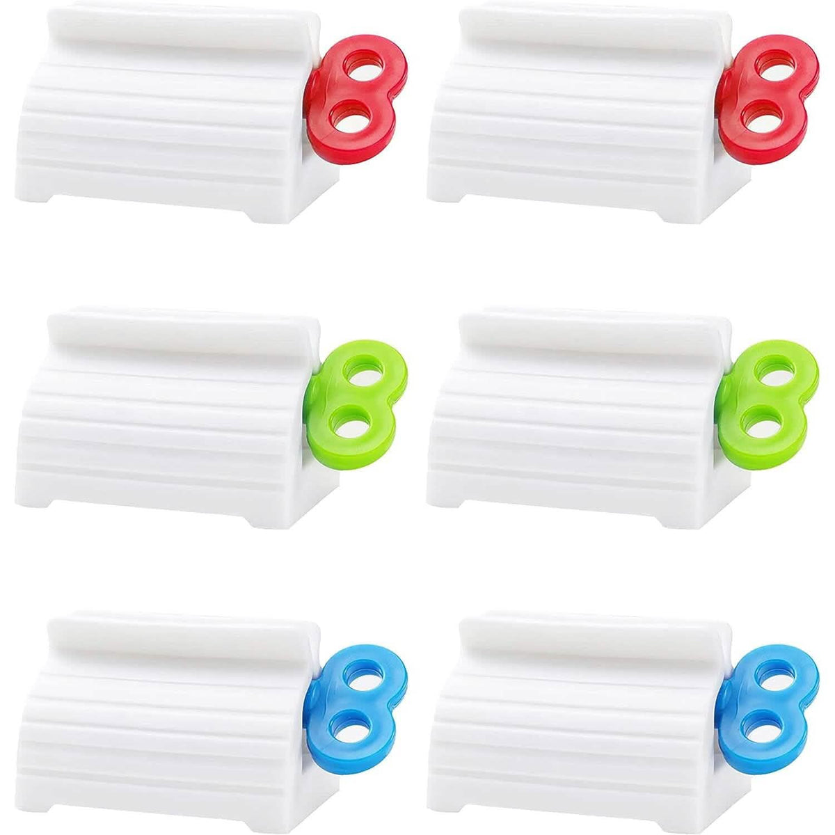 6-Pieces: Multi-Purpose Toothpaste Dispenser Bath - Tophatter Daily Deals
