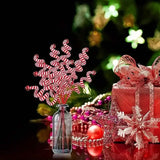 6-Pieces: Red White Candy Christmas Tree Decorations Seasonal Decor - Tophatter Daily Deals