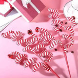 6-Pieces: Red White Candy Christmas Tree Decorations Seasonal Decor - Tophatter Daily Deals