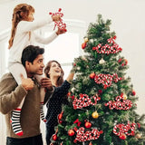 6-Pieces: Red White Candy Christmas Tree Decorations Seasonal Decor - Tophatter Daily Deals