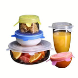 6-Pieces: Reusable Durable Food Storage Bowl Lids Food Storage Containers - Tophatter Daily Deals