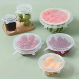 6-Pieces: Reusable Durable Food Storage Bowl Lids Food Storage Containers - Tophatter Daily Deals