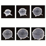 6-Pieces: Reusable Durable Food Storage Bowl Lids Food Storage Containers - Tophatter Daily Deals