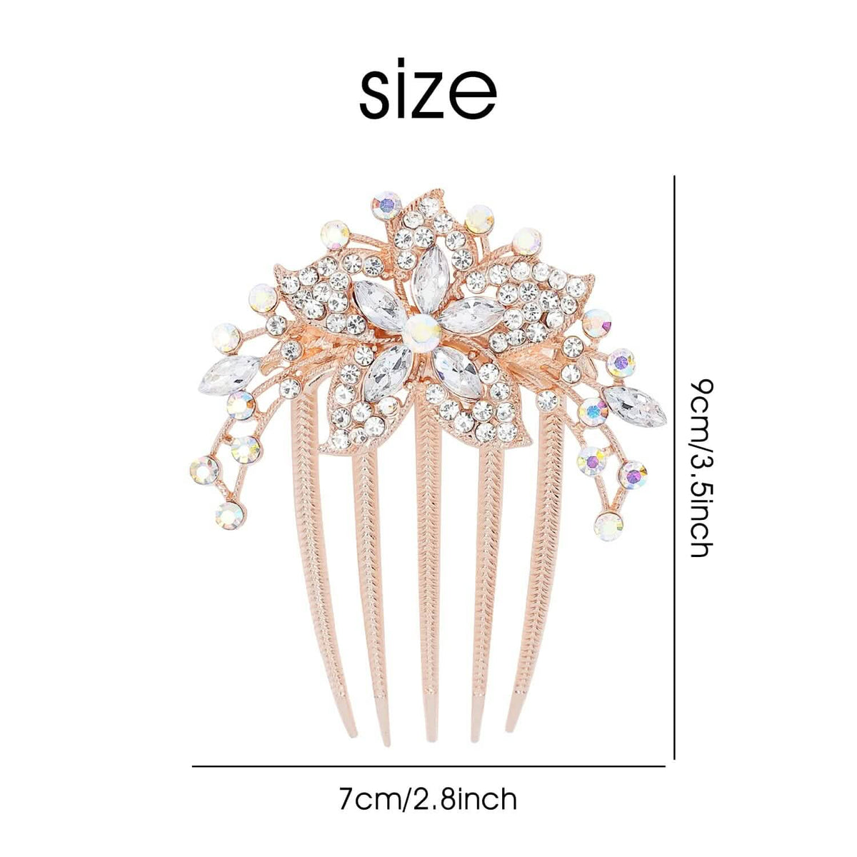 6-Pieces: Rhinestone Encrusted Hairpin Barrette Accessory Beauty & Personal Care - Tophatter Daily Deals