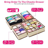 6-Pieces Set: Foldable Underwear Organizer Divider Container Storage & Organization - Tophatter Daily Deals