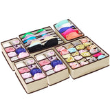 6-Pieces Set: Foldable Underwear Organizer Divider Container Storage & Organization - Tophatter Daily Deals