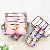 6-Pieces Set: Foldable Underwear Organizer Divider Container Storage & Organization - Tophatter Daily Deals