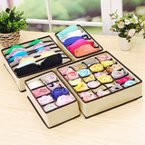 6-Pieces Set: Foldable Underwear Organizer Divider Container Storage & Organization - Tophatter Daily Deals