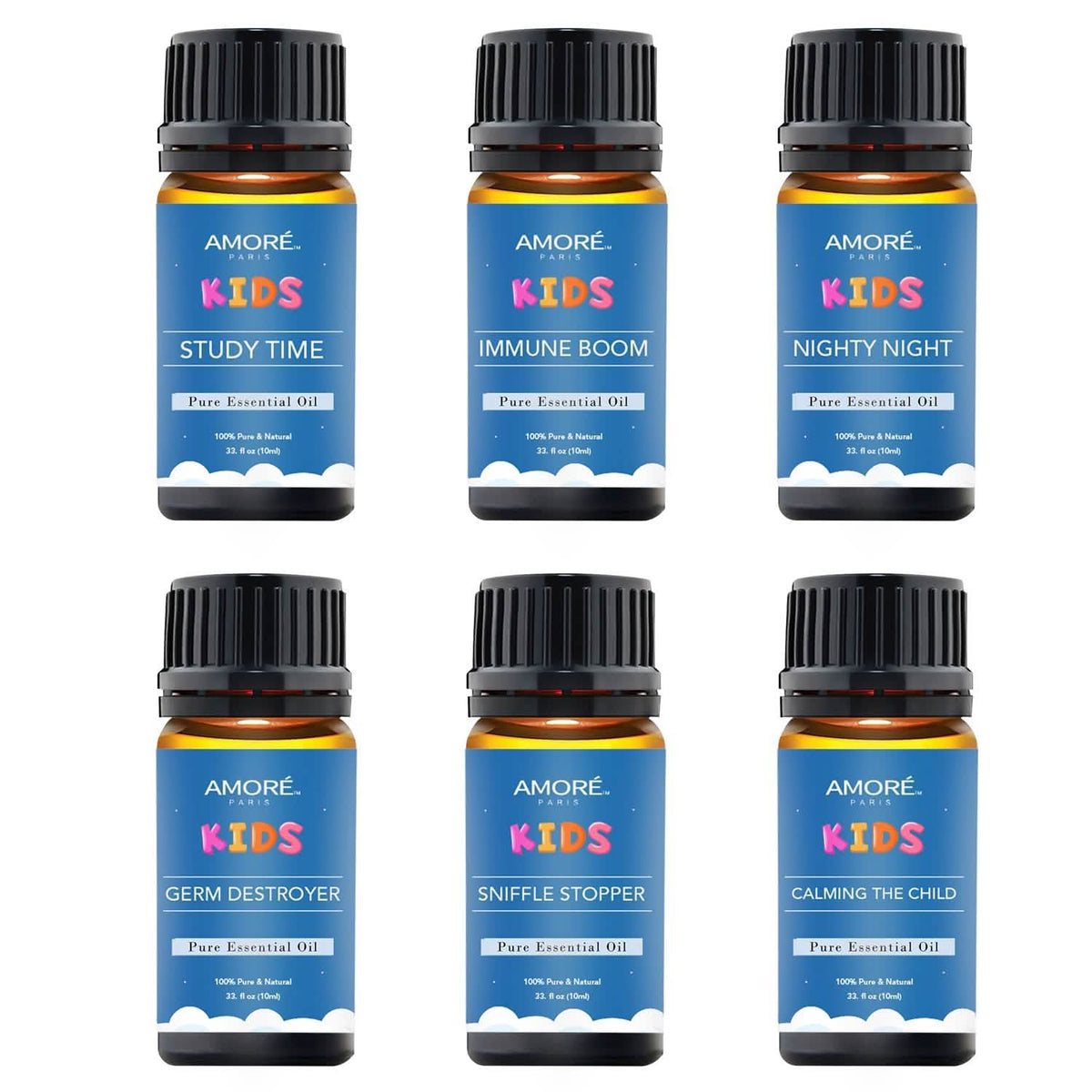 6-Pieces Set: Natural Aromatherapy Kids Safe Essential Oils Starter Set Health & Wellness - Tophatter Daily Deals