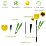 6-Pieces: Solar Garden Tulip Flower Lights Outdoor Lighting - Tophatter Daily Deals