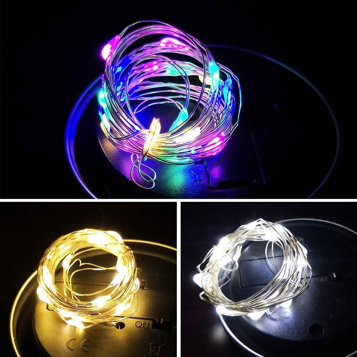 6-Pieces: Solar Powered Mason Jar Lid Lights 20 LEDs String & Fairy Lights - Tophatter Daily Deals