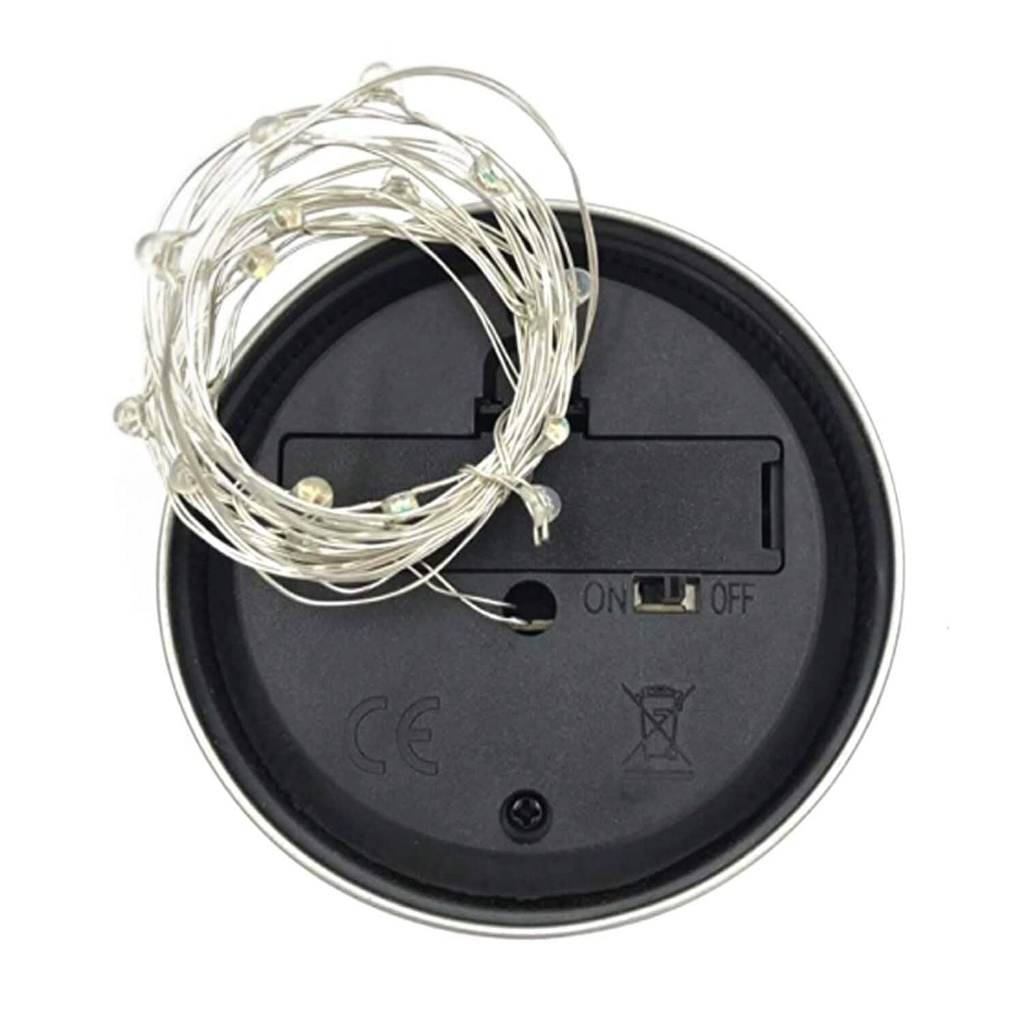 6-Pieces: Solar Powered Mason Jar Lid Lights 20 LEDs String & Fairy Lights - Tophatter Daily Deals