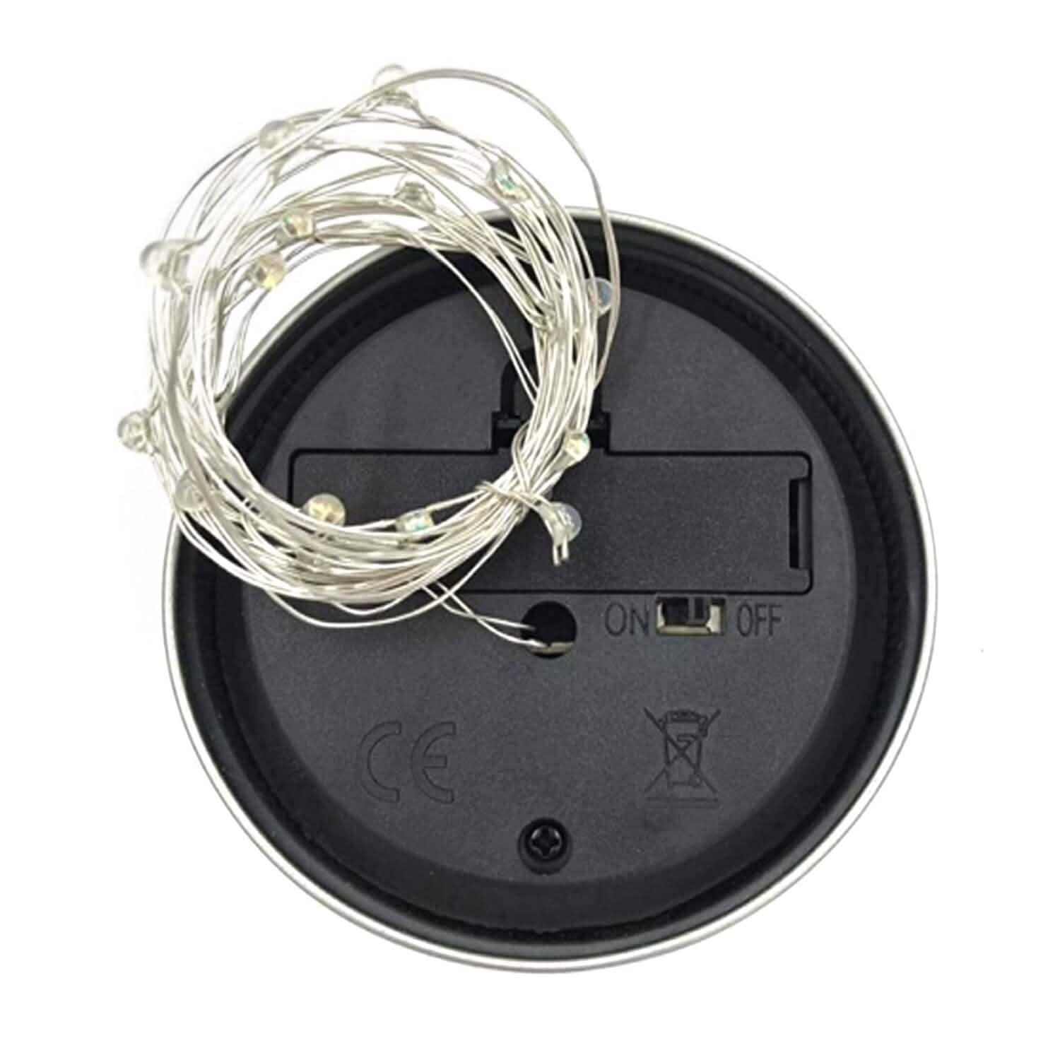 6-Pieces: Solar Powered Mason Jar Lid Lights 20 LEDs String & Fairy Lights - Tophatter Daily Deals