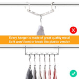 6-Pieces: Space Saving Clothes Hanger Storage & Organization - Tophatter Daily Deals
