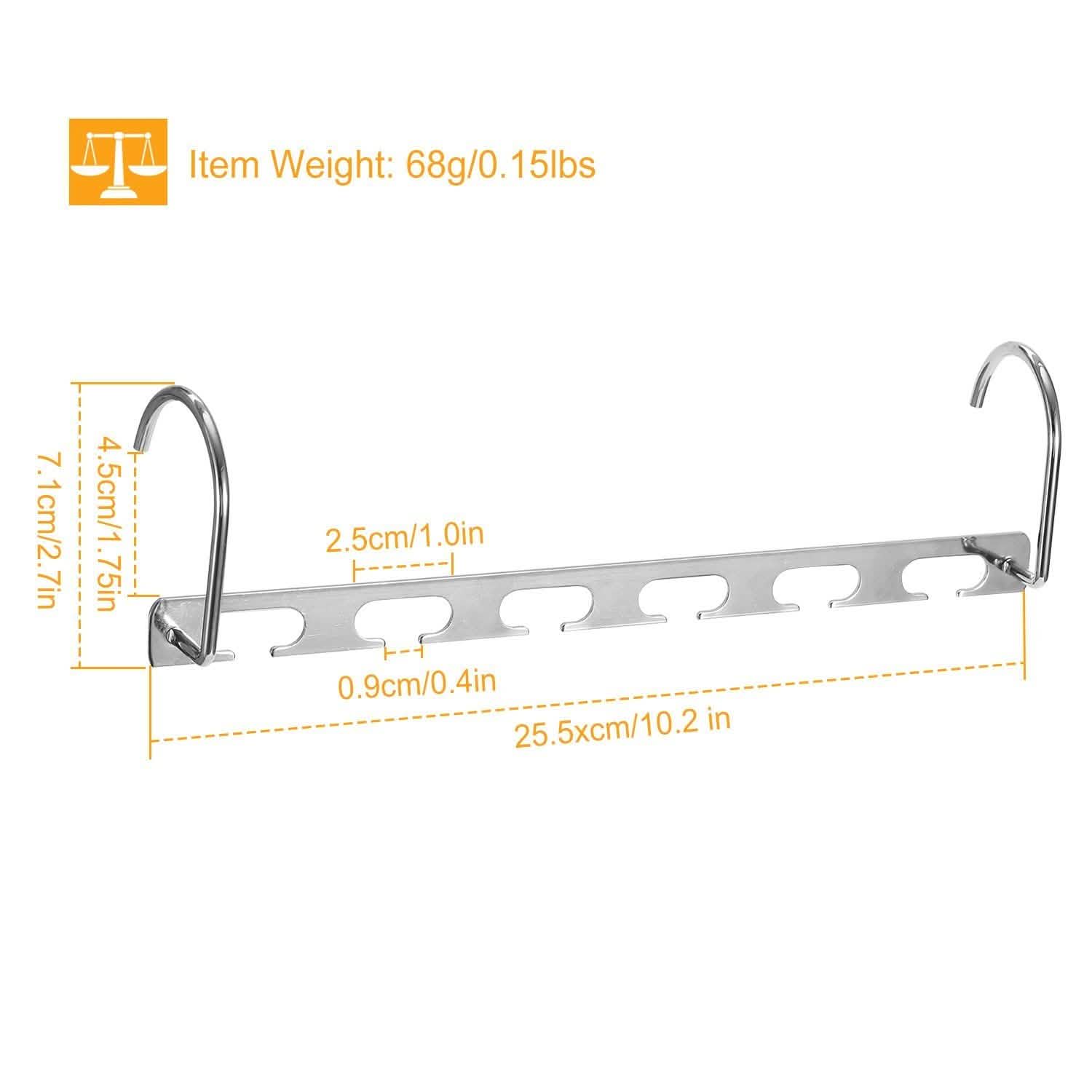 6-Pieces: Space Saving Clothes Hanger Storage & Organization - Tophatter Daily Deals