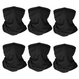 6-Pieces: Summer Neck Gaiter UV Sunscreen Protection Face Mask Face Masks & PPE - Tophatter Daily Deals
