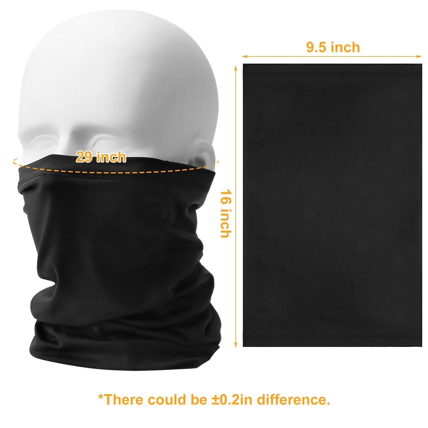 6-Pieces: Summer Neck Gaiter UV Sunscreen Protection Face Mask Face Masks & PPE - Tophatter Daily Deals