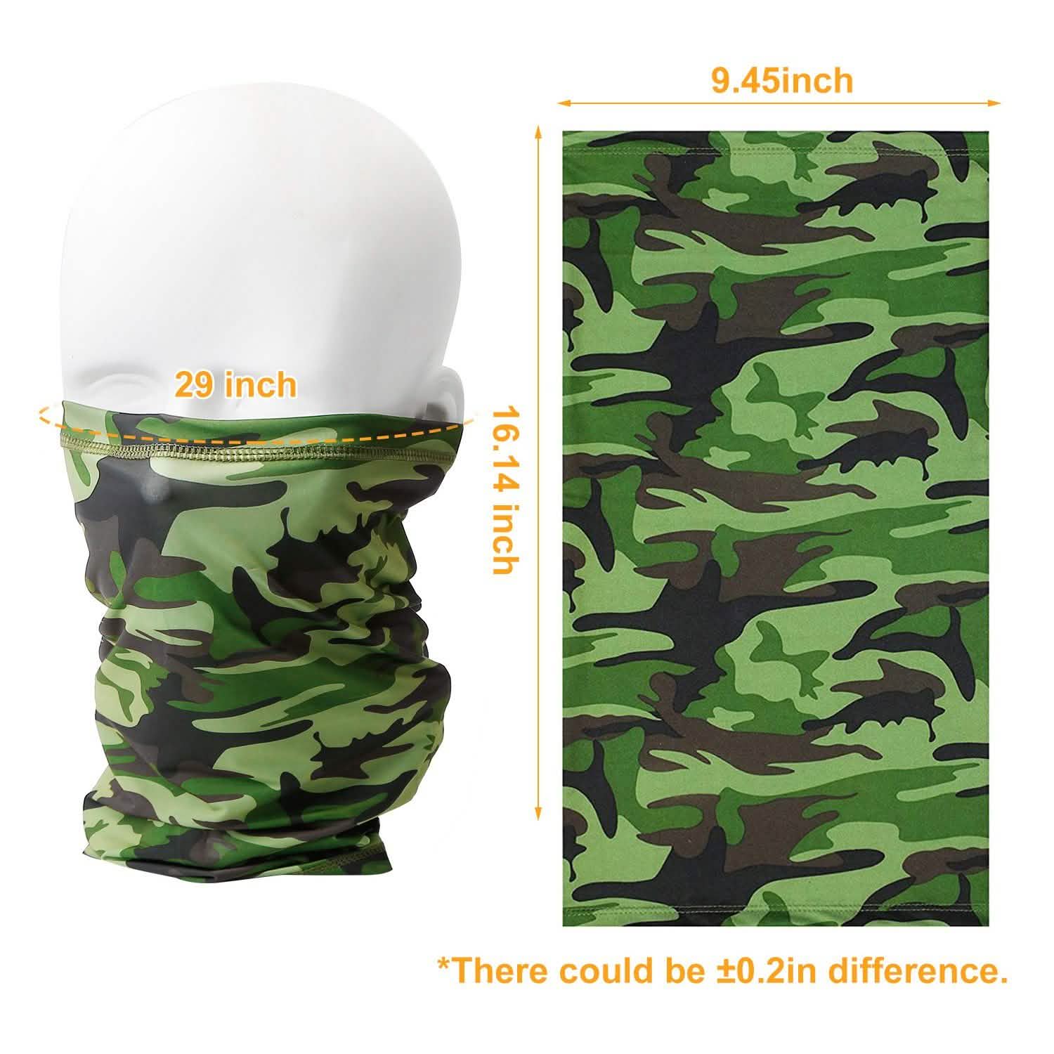 6-Pieces: Summer Neck Gaiter UV Sunscreen Protection Face Mask Scarf Face Masks & PPE - Tophatter Daily Deals