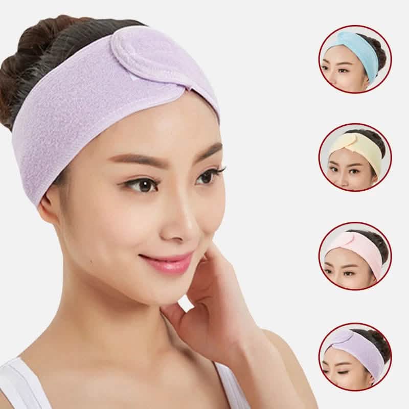 6-Pieces: Women's Face Wash Bath Makeup Hairband Beauty & Personal Care - Tophatter Daily Deals