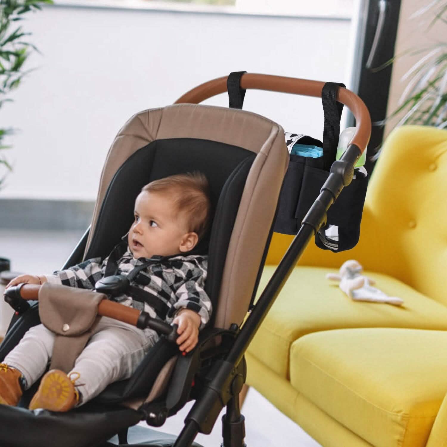 6-Pockets Baby Trolley Bag with Cup Holder Baby Gear - Tophatter Daily Deals