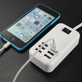 6-Ports USB-Powered Devices Wall Charger Power Adapter USB Power Adapter - Tophatter Daily Deals
