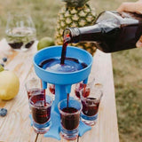 6 Shot Glass Dispenser and Holder Wine & Dining - Tophatter Daily Deals