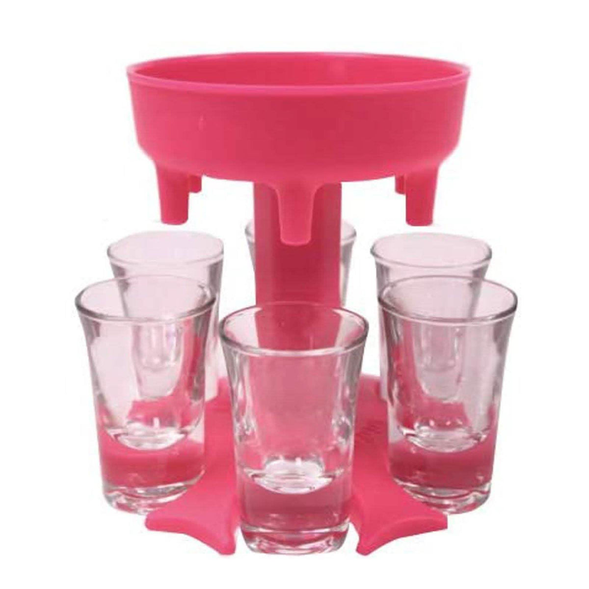 6 Shot Glass Dispenser and Holder Wine & Dining - Tophatter Daily Deals