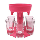 6 Shot Glass Dispenser and Holder Wine & Dining - Tophatter Daily Deals