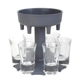 6 Shot Glass Dispenser and Holder Wine & Dining - Tophatter Daily Deals