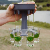 6 Shot Glass Dispenser and Holder Wine & Dining - Tophatter Daily Deals