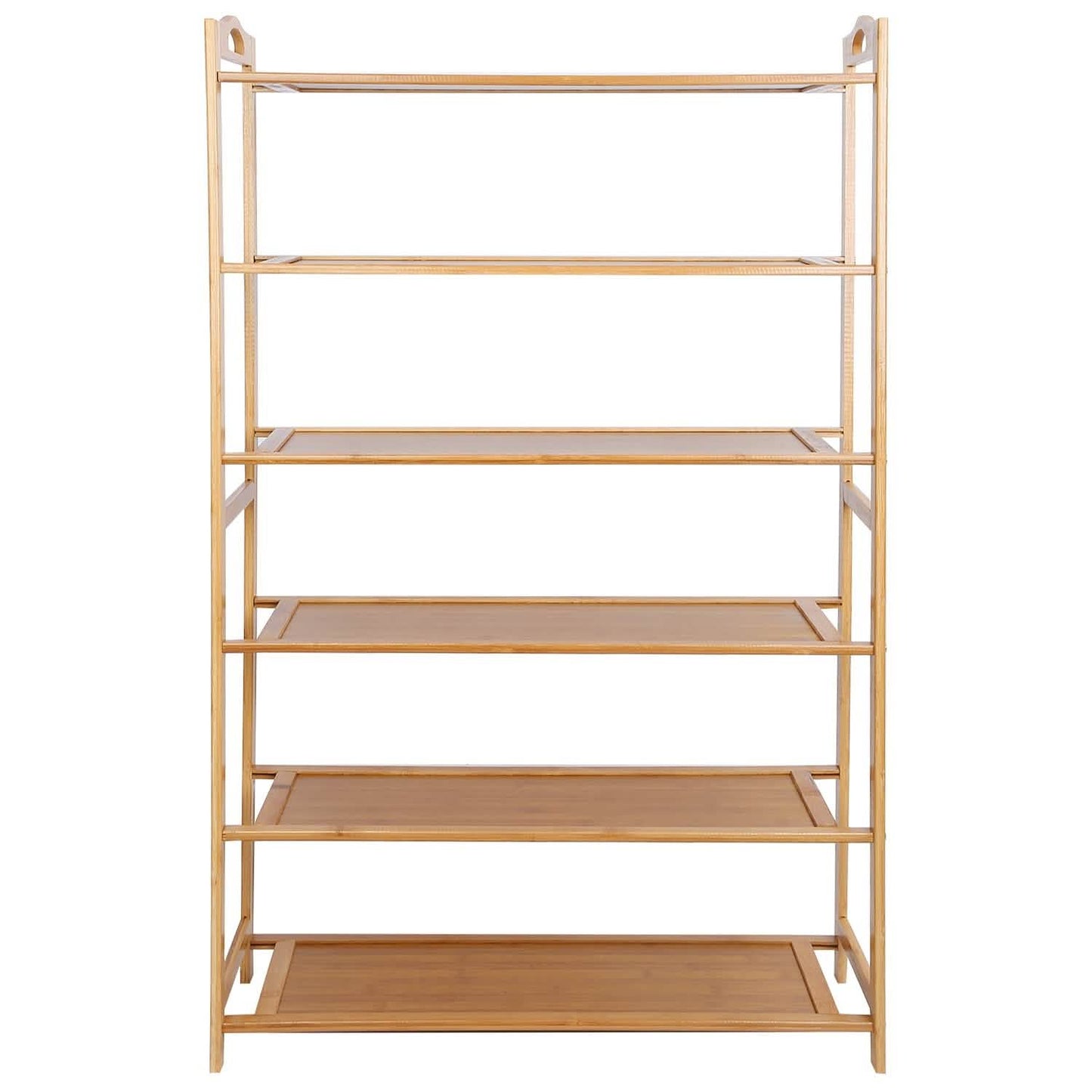 6 Tier Bamboo Shoe Rack Organizer Storage & Organization - Tophatter Daily Deals