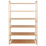 6 Tier Bamboo Shoe Rack Organizer Storage & Organization - Tophatter Daily Deals