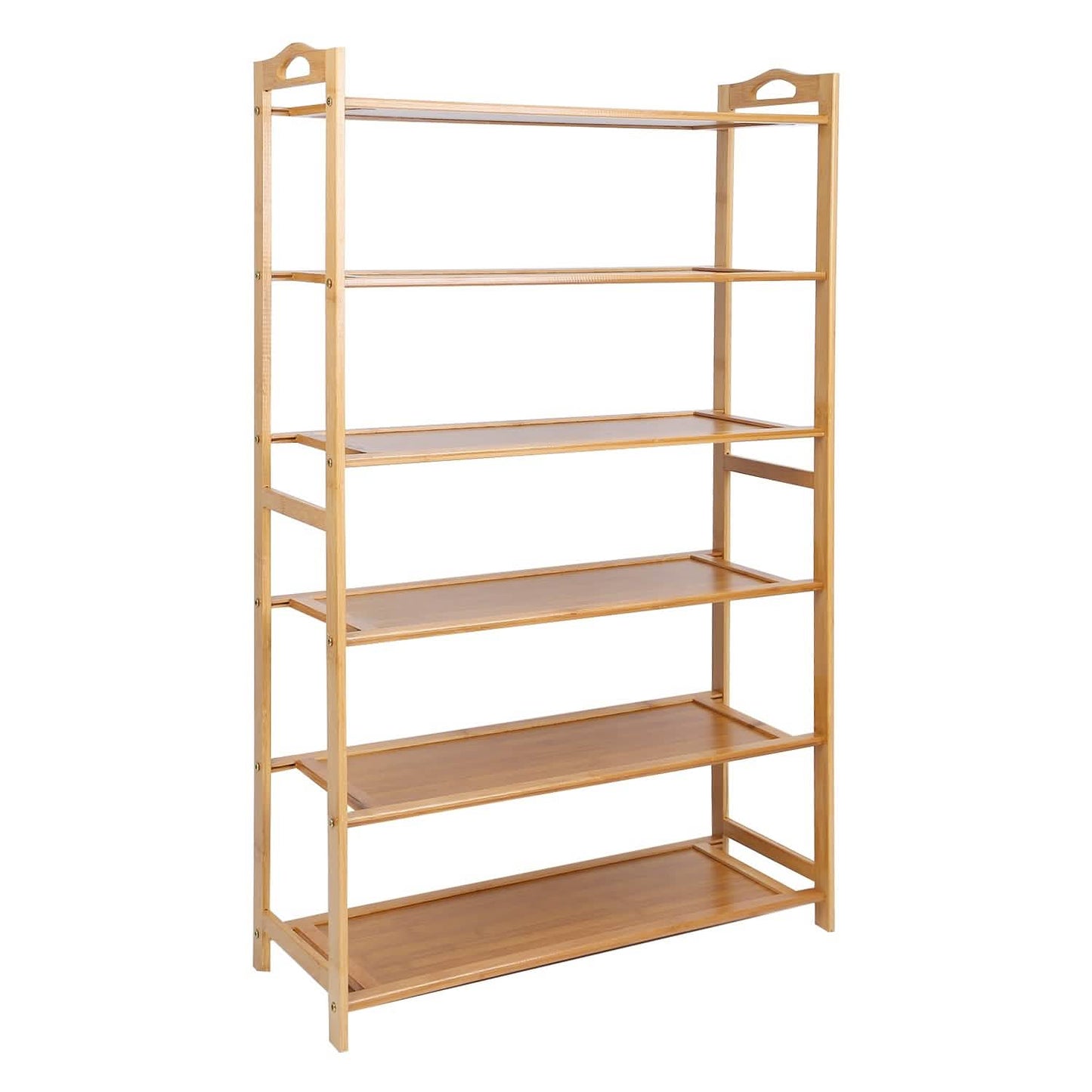 6 Tier Bamboo Shoe Rack Organizer Storage & Organization - Tophatter Daily Deals
