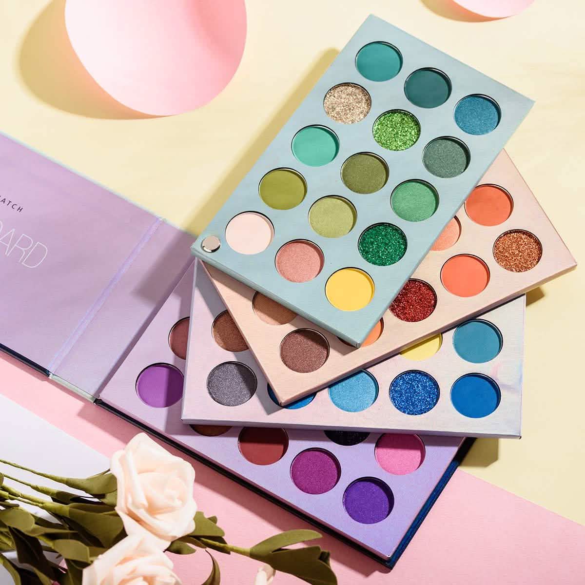 60 Colors Eyeshadow Palette 4-in-1 Color Board Makeup Palette Set Beauty & Personal Care - Tophatter Daily Deals