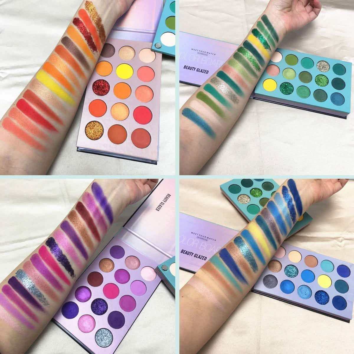 60 Colors Eyeshadow Palette 4-in-1 Color Board Makeup Palette Set Beauty & Personal Care - Tophatter Daily Deals