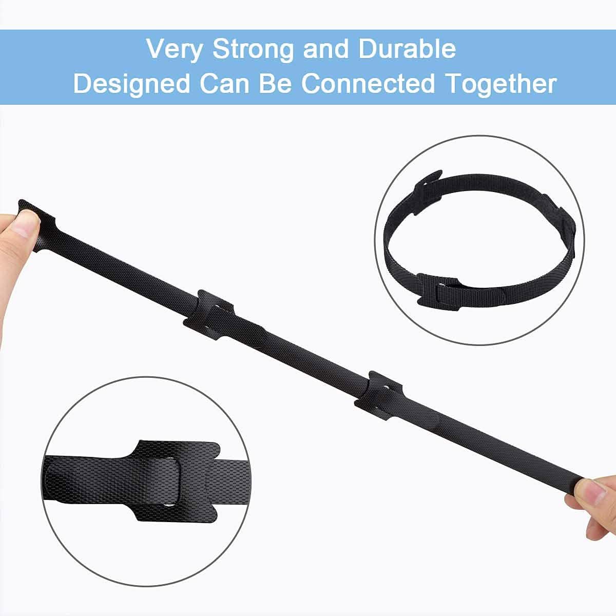 60-Pack: 6 Inches Reusable Cable Ties School, Office & Art Supplies - Tophatter Daily Deals