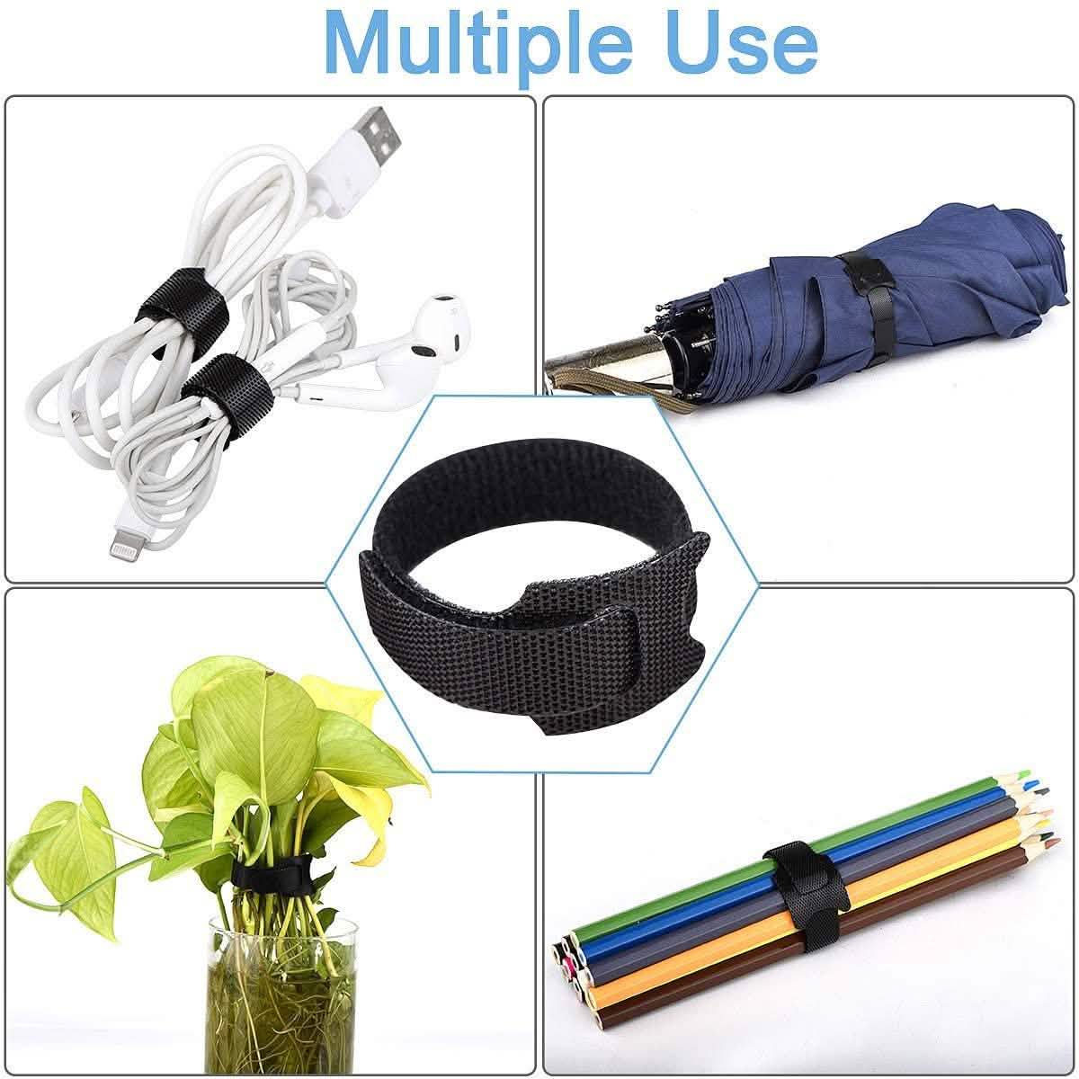 60-Pack: 6 Inches Reusable Cable Ties School, Office & Art Supplies - Tophatter Daily Deals