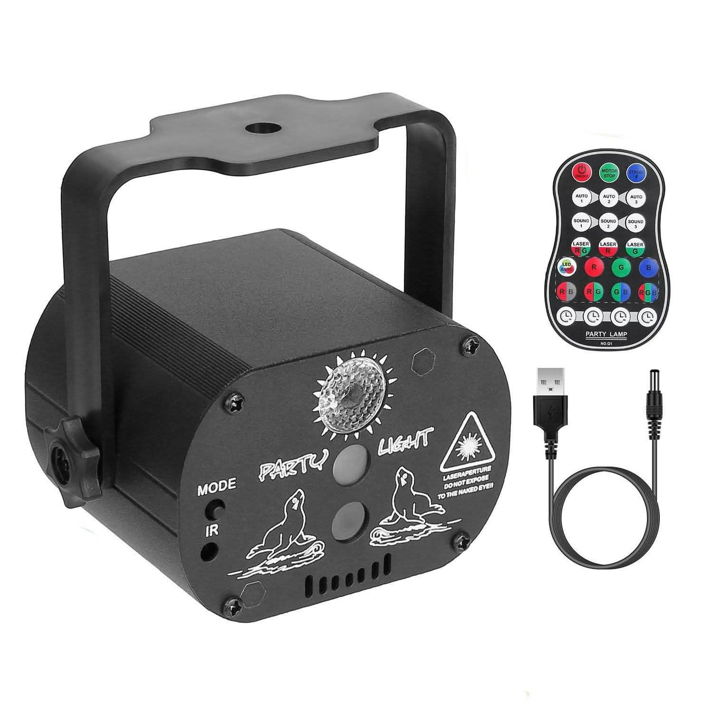 60 Pattern Laser Stage Light Sound Indoor Lighting - Tophatter Daily Deals